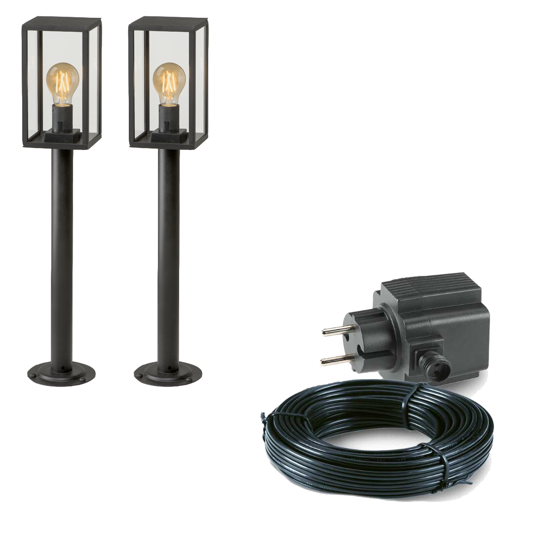2x LED sokkel tuinlamp - 3,5 Watt - 12V - 68cm - Complete set 2x LED sokkel tuinlamp - 3,5 Watt - 12V - 68cm - Complete set